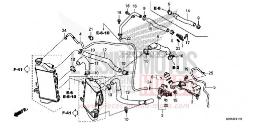 RADIATOR HOSE/WATER PIPE CRF1000A2J de 2018